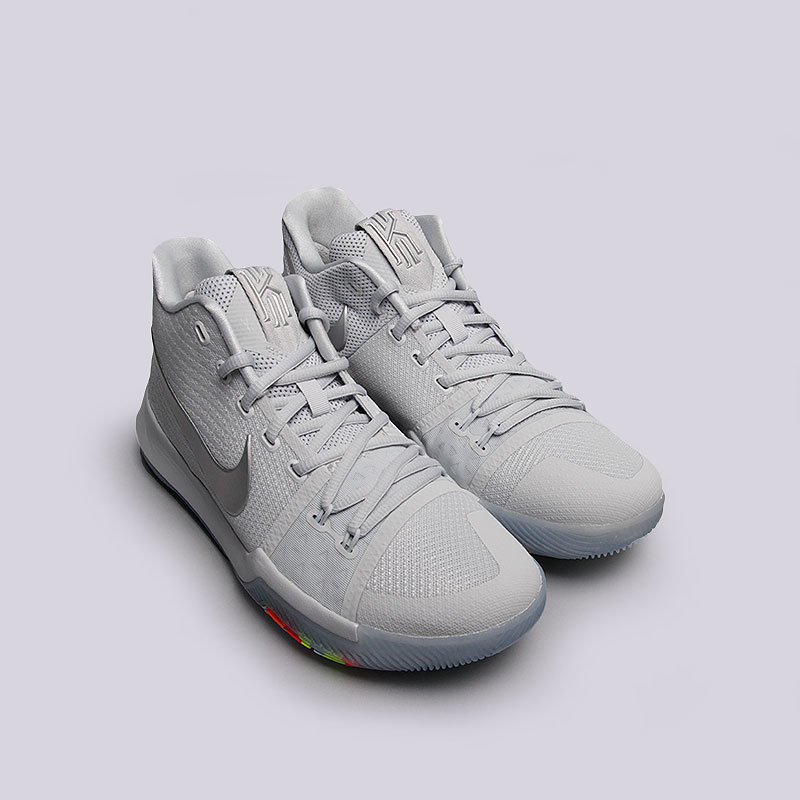 мужские серые баскетбольные кроссовки  Nike Kyrie 3 TS 852416-001 - цена, описание, фото 2